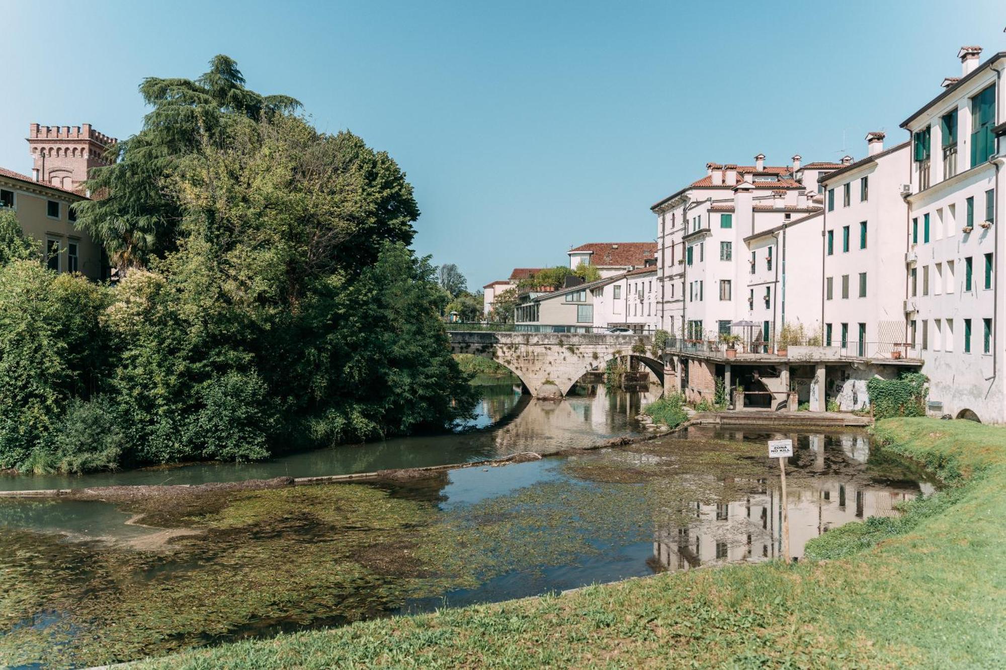 Palladio Apartment - Vista Fiume, In Centro Con Garage Vicenza Eksteriør bilde
